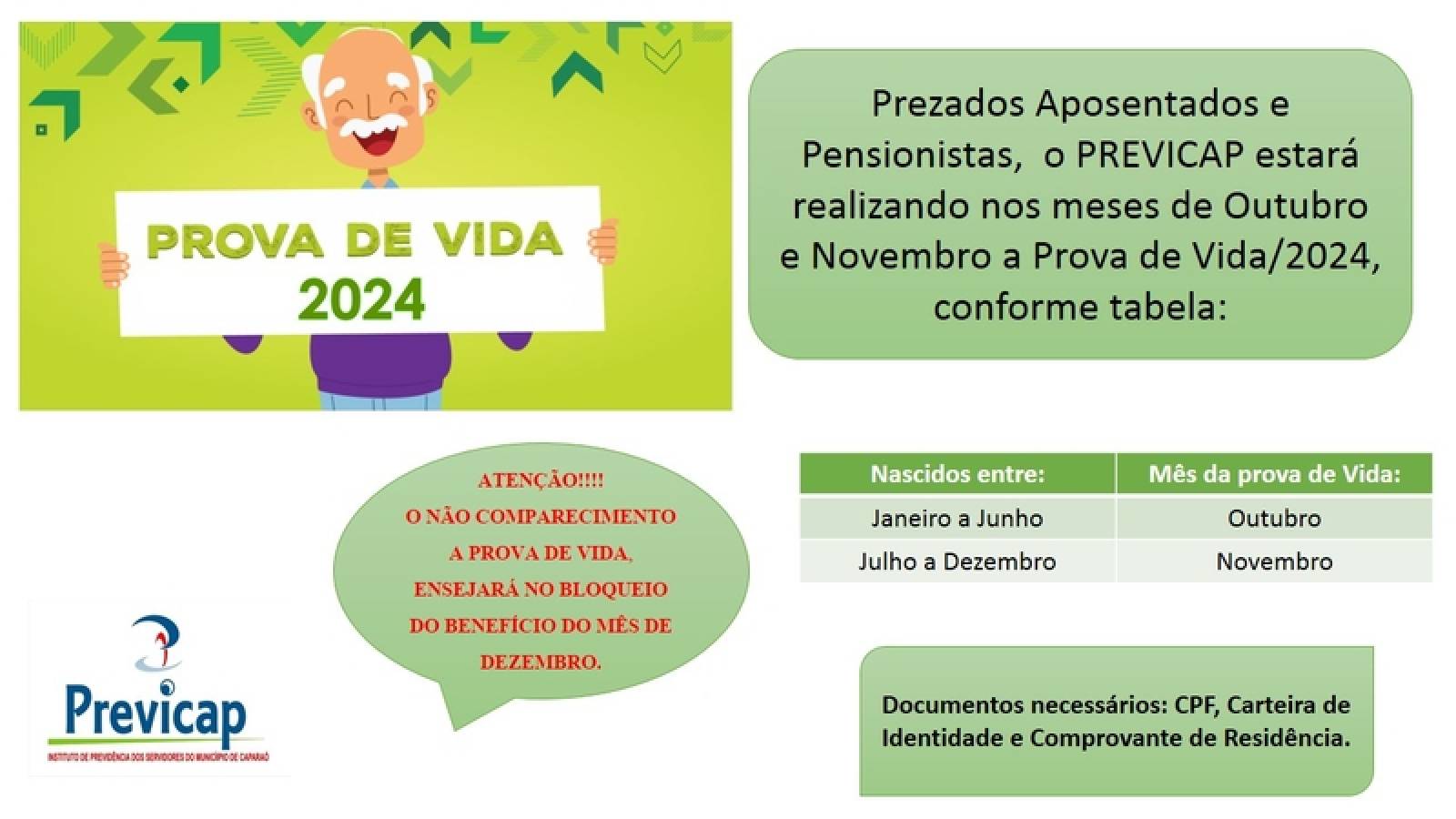 Prova de Vida 2024